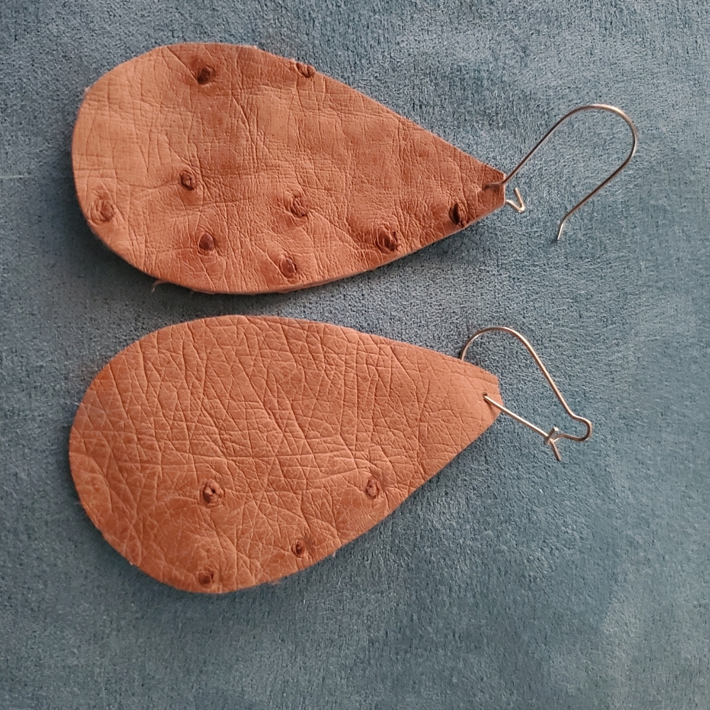 Leather punch earring. Multi style